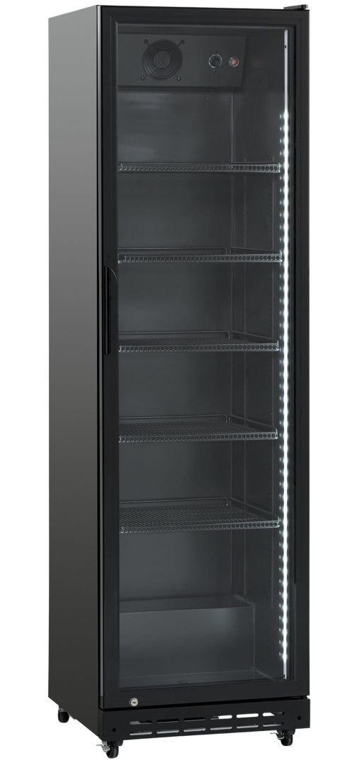 Szafa chłodnicza przeszklona gastronomiczna czarna 392 l Resto Quality SD430BE
